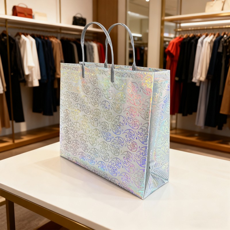 Túi tote quà tặng nhiều lớp màng long lanh