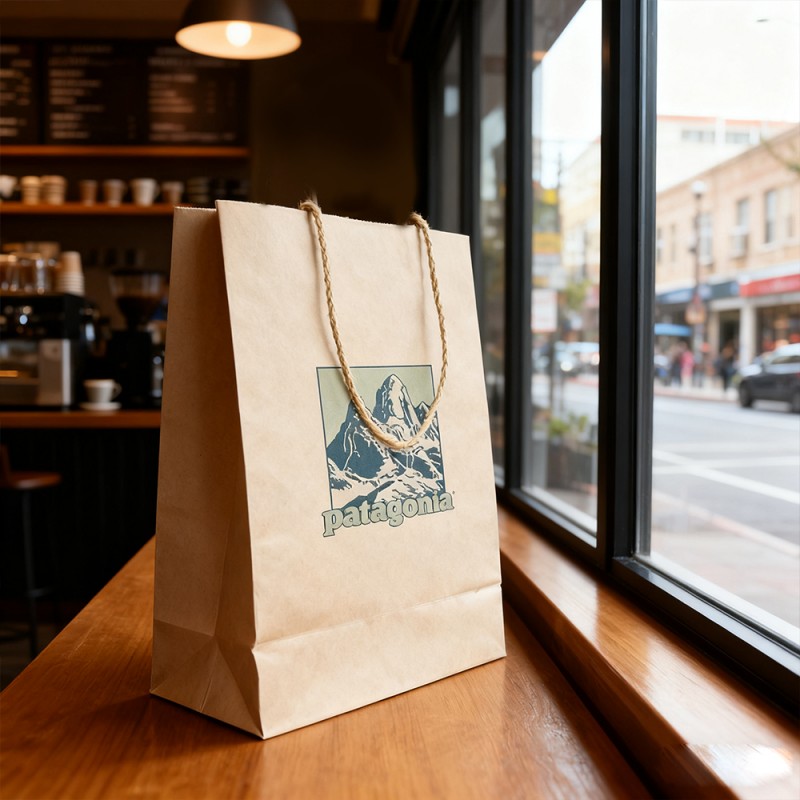 Túi quà tặng giấy kraft có dây giấy